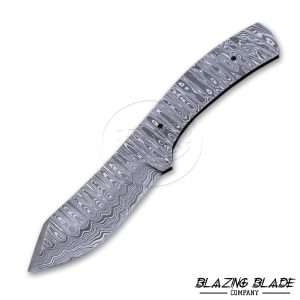 Damascus Steel Ladder Pattern FULLTANG Blank Blade Knife for knife making | 9095