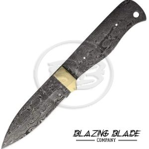 Damascus Steel Raindrops Pattern FULLTANG Blank Blade Knife for knife making | 1002