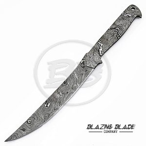 Damascus Steel Twist Pattern FULLTANG Fillet Blank Blade Knife for knife making | 1006