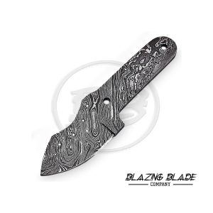 Damascus Steel Twist Pattern FULLTANG Neck Knife Blank Blade for knife making | 1010