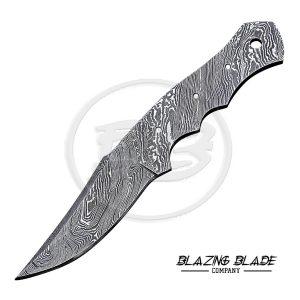 Damascus Steel Twist Pattern FULLTANG Skinner Blank Blade for knife making | 1011