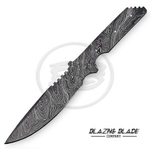 Damascus Steel Twist Pattern FULLTANG Skinner Blank Blade for knife making | 1012