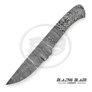 Damascus Steel Twist Pattern FULLTANG Skinner Blank Blade for knife making | 1014