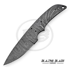 Damascus Steel Twist Pattern FULLTANG Skinner Blank Blade for knife making | 1029