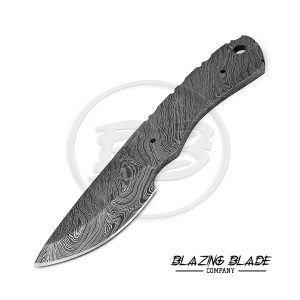 Damascus Steel Twist Pattern FULLTANG Skinner Blank Blade for knife making | 1030