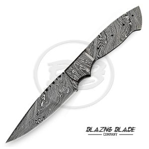 Damascus Steel Twist Pattern FULLTANG Skinner Blank Blade for knife making | 1032