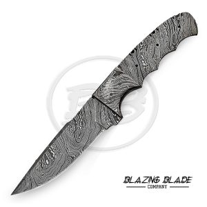 Damascus Steel Twist Pattern FULLTANG Skinner Blank Blade for knife making | 1033