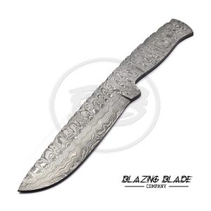 Damascus Steel Ladder Pattern FULLTANG Skinner Blank Blade for knife making | 1039