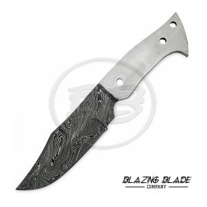 Damascus Steel Twist Pattern FULLTANG Skinner Blank Blade for knife making | 1042