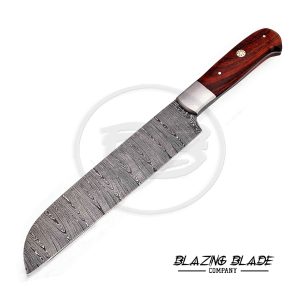 Damascus Steel Rosewood Handle Chef Knife | Kitchen Knife | 129