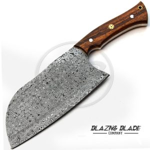 Damascus Steel Rosewood Handle Chopper Knife | Kitchen Knife | 132