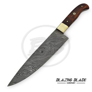 Damascus Steel Rosewood Handle Chef Knife | Kitchen Knife | 141