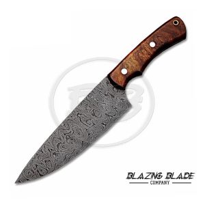 Damascus Steel Rosewood Handle Chef Knife | Kitchen Knife | 143