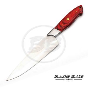 Stainless Steel Red Hardwood Handle Chef Knife | Kitchen Knife | 151