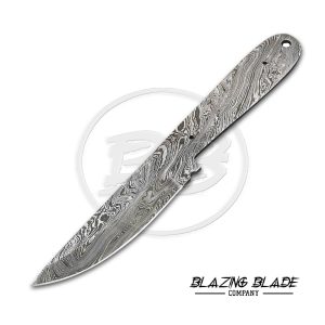 Damascus Steel Twist Pattern FULLTANG Skinner Blank Blade for knife making | 4356