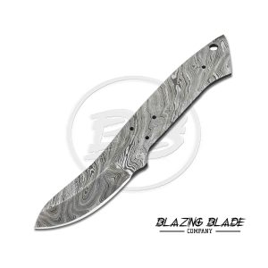 Damascus Steel Twist Pattern FULLTANG Skinner Blank Blade for knife making | 4357