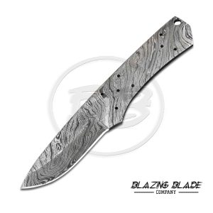 Damascus Steel Twist Pattern FULLTANG Skinner Blank Blade for knife making | 4377