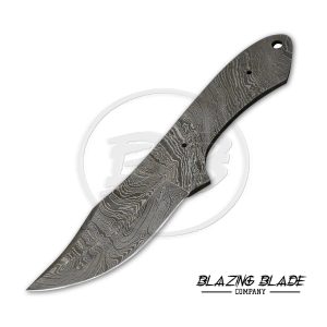 Damascus Steel Twist Pattern FULLTANG Skinner Blank Blade for knife making | 4844