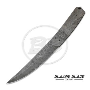Damascus Steel Twist Pattern FULLTANG Blank Blade for knife making | 4956