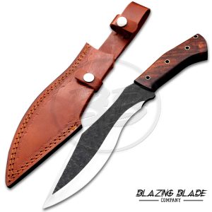 High Carbon Steel Rosewood Bowie Knife with Sheath | 8770