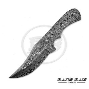 Damascus Steel Ladder Pattern FULLTANG Blank Blade Knife for knife making | 9185