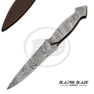 Damascus Steel Hunting Knife with Sheath | 3503