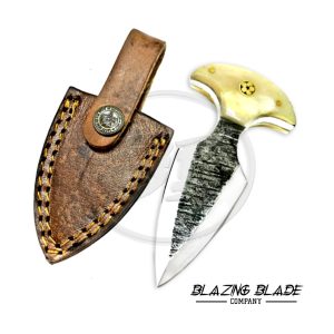 High Carbon Steel Bone Handle Hunting Knife with Sheath | 3013
