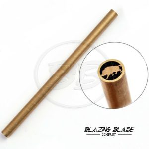 6" Wild Hound/Boar/Pig 8mm Brass Tube Mosaic Pin for Knife Handle | 3022