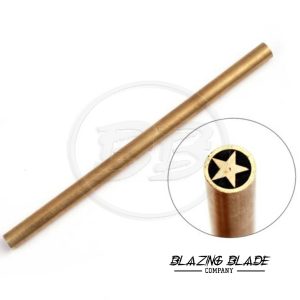 6" Star 8mm Brass Tube Mosaic Pin for Knife Handle | 3023