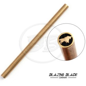 6" Black Forest Horse 8mm Brass Tube Mosaic Pin for Knife Handle | 3030