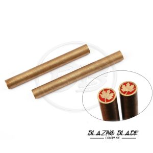 3" Maple Leaf 8mm Brass Tube Mosaic Pin for Knife Handle | 3032