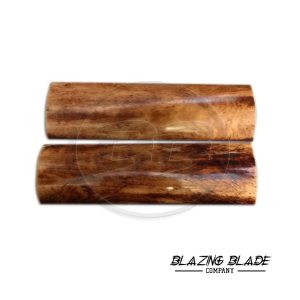 4.5"X1.5" Brown Colored Camel Bone Scales for Knife Making | DIY | 3035