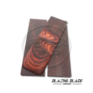 4.5"X1.5" Brown Hardwood Scales for Knife Making | DIY | 3039