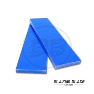 4.5"X1.5" Blue Hardwood Scales for Knife Making | DIY | 3040