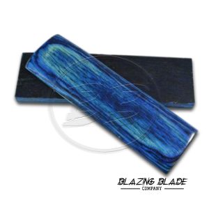 4.5"X1.5" Navy Blue Hardwood Scales for Knife Making | DIY | 3041