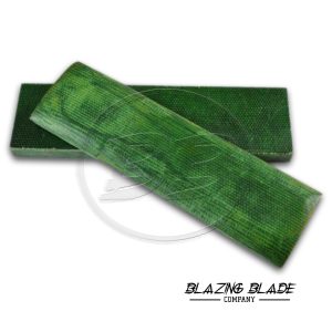 4.5"X1.5" Green Micarta Scales for Knife Making | DIY | 3042