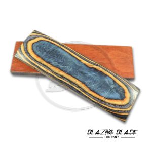 4.5"X1.5" Black and Yellow Color Hardwood Scales for Knife Making | DIY | 3051