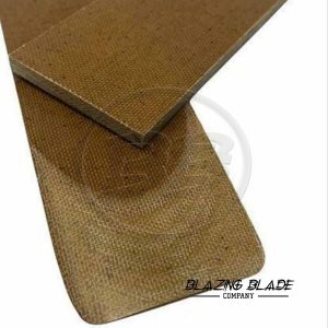 4.5"X1.5" Brown Micarta Scales for Knife Making | DIY | 3054