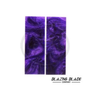 4.5"X1.5" Purple Color Resin Scales for Knife Making | DIY | 3059