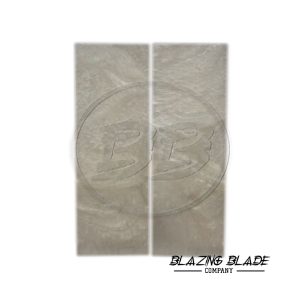 4.5"X1.5" Gray Color Resin Scales for Knife Making | DIY | 3064