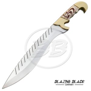 Carbon Steel Resin Handle Bowie Knife with Sheath | 3085