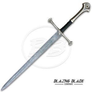 Damascus Steel Anduril Sword The Lord of Ring Replica Sword with Sheath | 3092