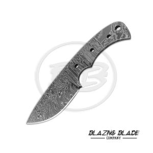 Damascus Steel Firestorm Pattern FULLTANG Blank Blade for knife making | 3095