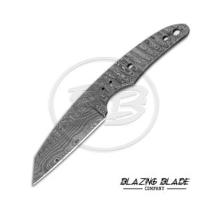 Damascus Steel Ladder Pattern FULLTANG Blank Blade for knife making | 3097