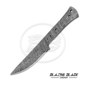 Damascus Steel Firestorm Pattern FULLTANG Blank Blade for knife making | 3099