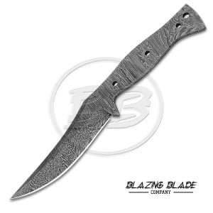 Damascus Steel Firestorm Pattern FULLTANG Blank Blade for knife making | 3102