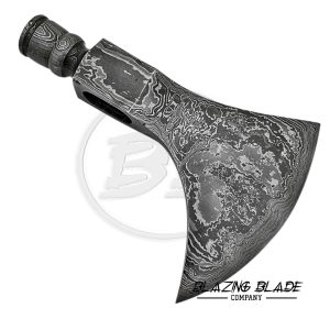 Damascus Steel Tomahawk Smoke Axe Head | 3107